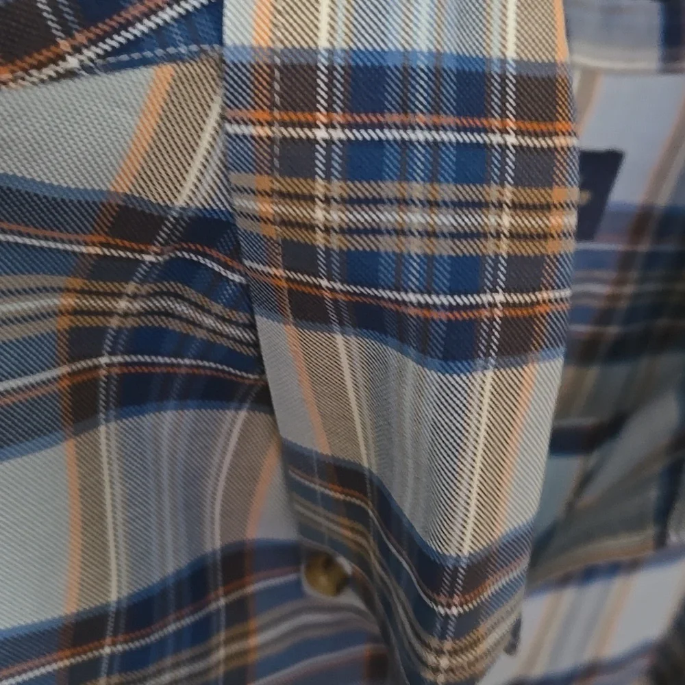 Brooks Brothers Men's Blue Plaid Shirt - Picture 5 of 9